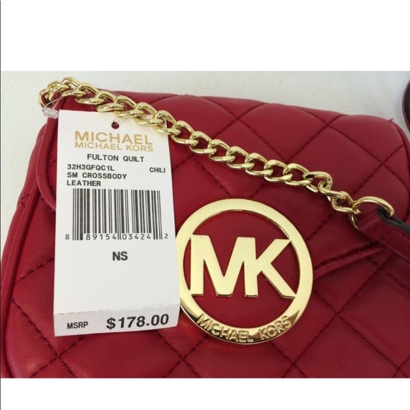 Michael Kors Quilted Leather Fulton Crossbody Bag - Picture 2 of 8